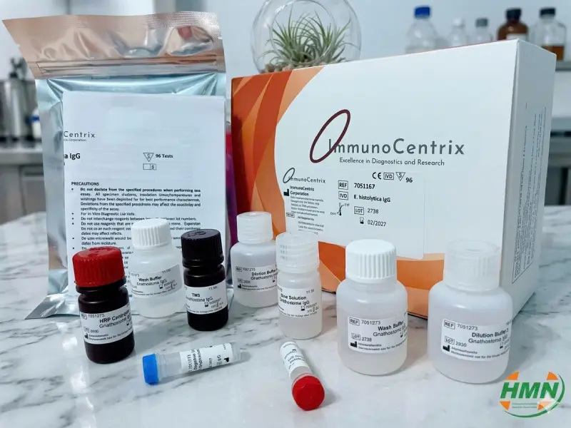Bộ xét nghiệm định tính kháng thể IgG kháng E.Histolytica
