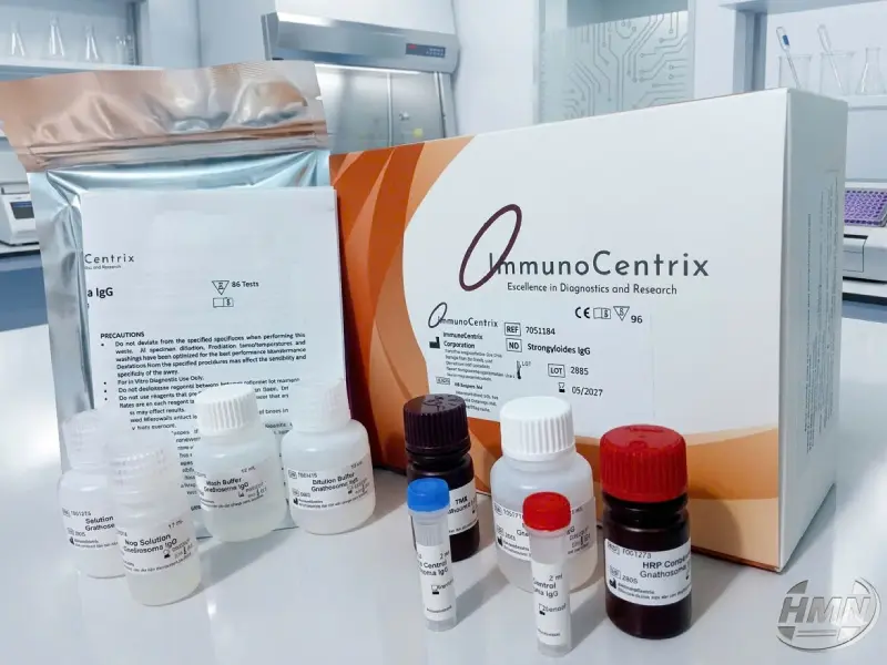 Bộ xét nghiệm định tính kháng thể IgG kháng Strongyloides